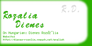 rozalia dienes business card